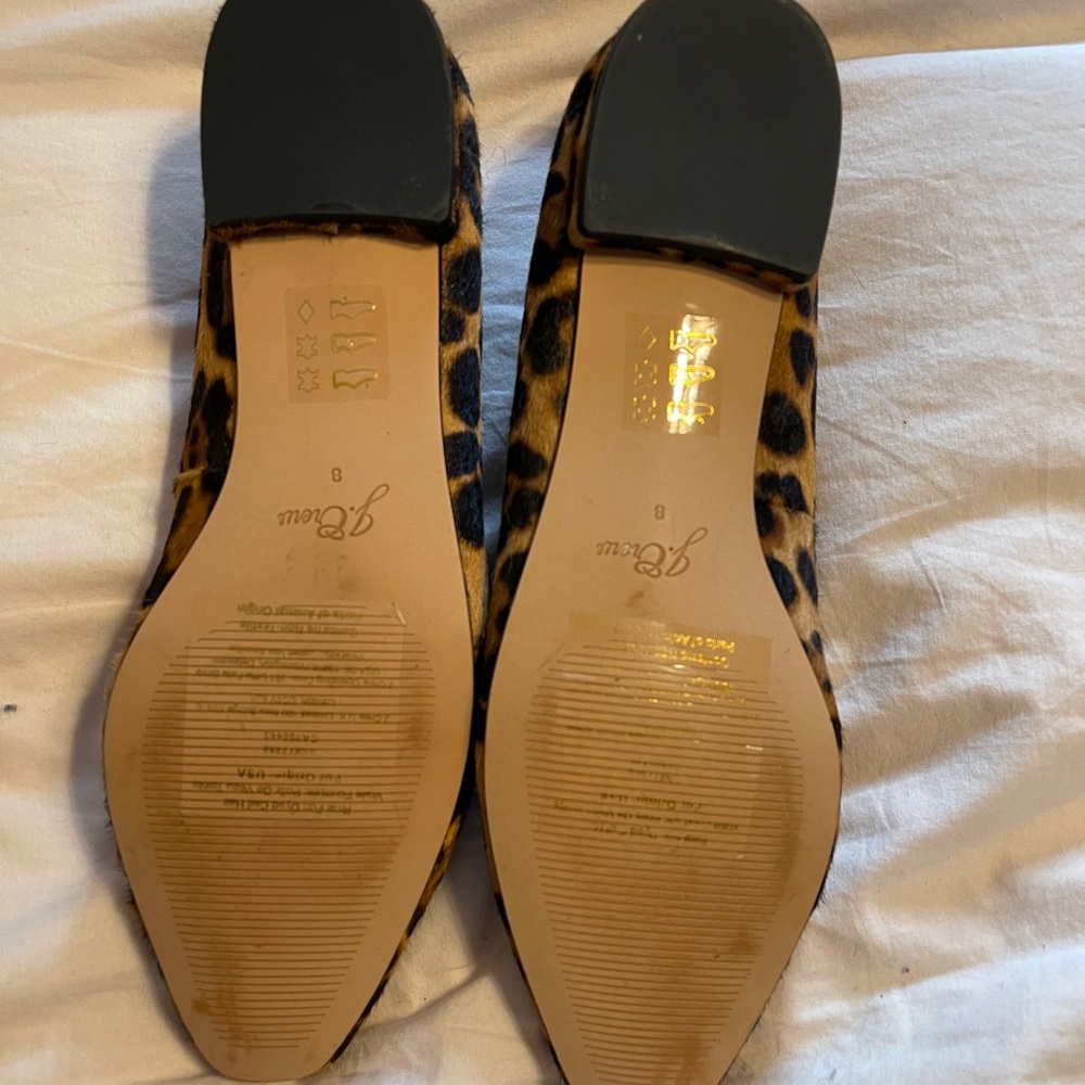 Brand new JCrew leopard flats with heel - Picture 2 of 3